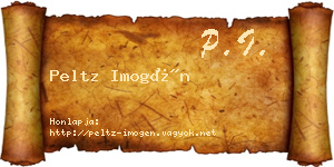 Peltz Imogén névjegykártya